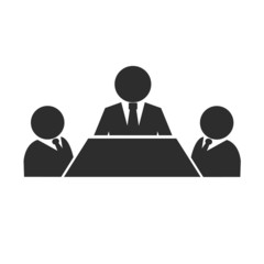 Business Meeting Black Icon
