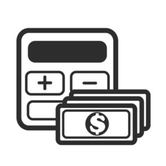 Vector Calculator Black Icon