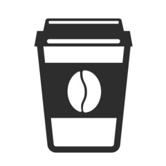 Vector Coffee Cup Black Icon
