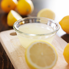 freshly squeezed lemon juice in small bowl