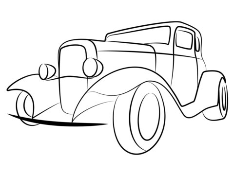 Oldtimer Tribal Vintage Nostalgie