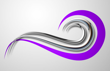 Abstract purple wave