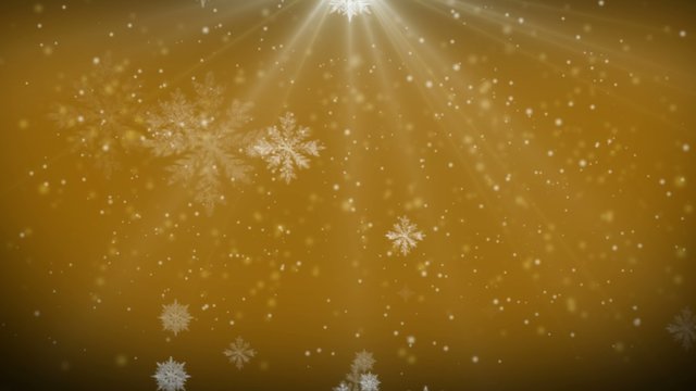 4K VID - falling snowflakes - ray-traced
