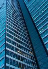 Obraz premium Facade of a skyscraper in Frankfurt, Germany