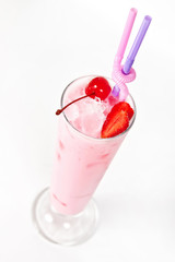 Strawberry milk shake