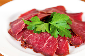 Beef tenderloin carpaccio