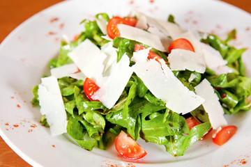 Salad with parmesan