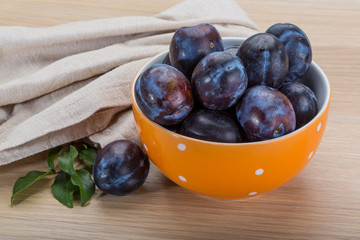 Ripe fresh plum