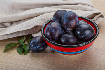 Ripe fresh plum
