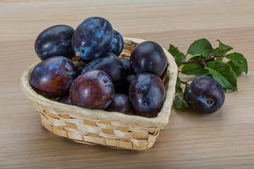 Fresh plums