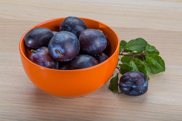 Fresh plums