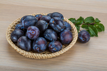 Fresh plums