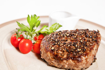 Grilled pepper steak