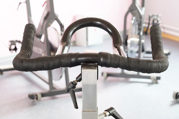 handle bar of exercise bicycle