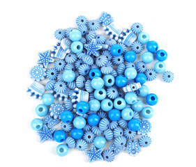 Beads isolated on white