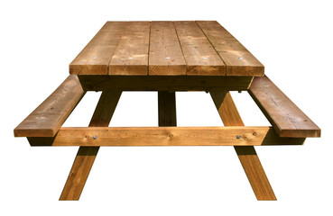 Picnic Table Front View