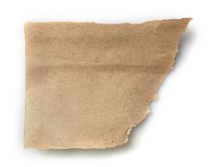 Obraz premium Torn blank paper isolated on white