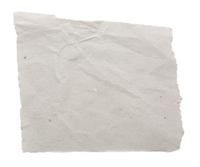 Obraz premium Torn blank paper isolated on white