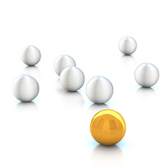 3d rendering abstract sphere