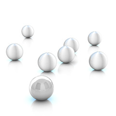 3d rendering abstract sphere