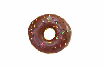 Donut Chocolate on white background