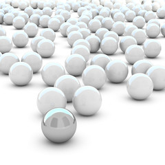 3d rendering abstract sphere