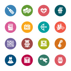 Valentines and Love Color Icons