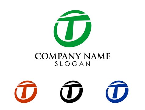 T circle font logo 2