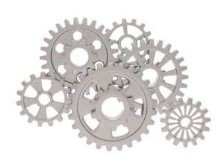 gears on white