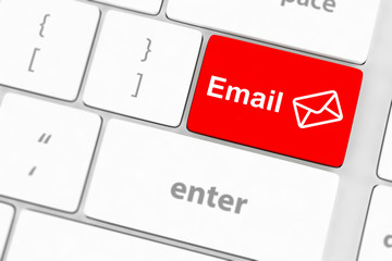 Fototapeta premium Computer keyboard with e-mail key