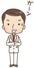 男性　医師　表情