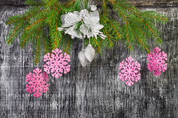 holiday  New Year's and Christmas fir tree  decoration