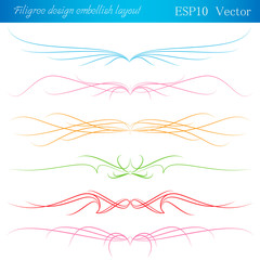 filigree design embellish layout. vector