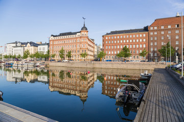 Helsinki, Finland. Boats and yachts in the port