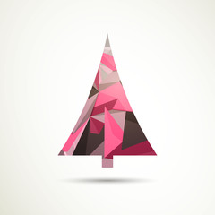 Vector Illustration of an Abstract Christmas Tree