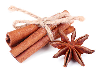 Roped seasoning on white background isolated