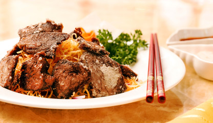 meat with vegetables