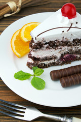 Cake on plate