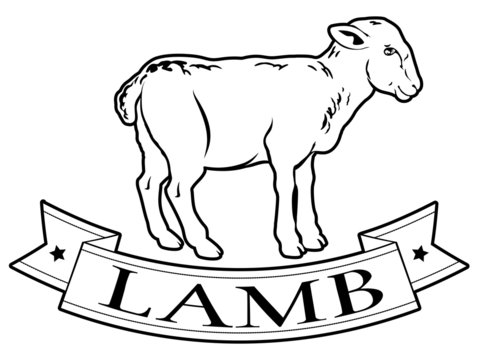 Lamb food label