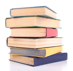 Books isolated on white