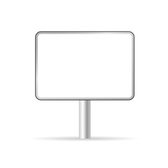 blank traffic sign vector illustration