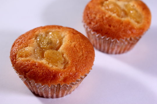 muffin isolated from othes on white background.