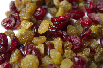 Dried Raisins And Cranberries