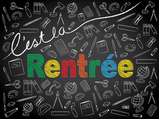 "C'EST LA RENTREE!" (vacances vive des classes scolaire)