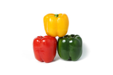 Sweet Pepper isolated on a white background with shadow