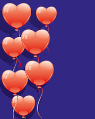 Fototapeta na wymiar Vector banner. Balloons.
