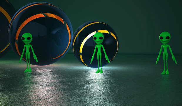 Atterraggio Ufo, Alieni