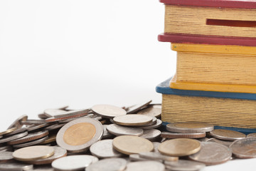 thai coin and money box