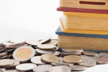 thai coin and money box