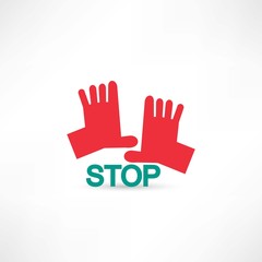 stop hands icon